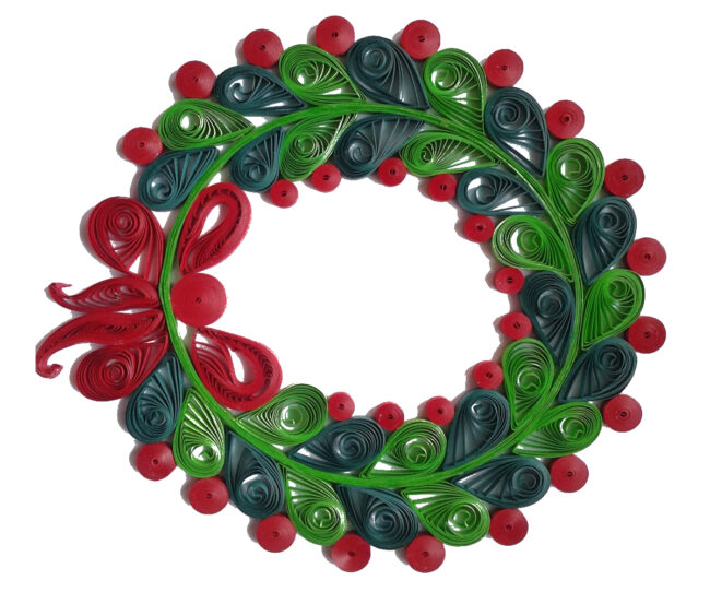 Quilling XMas Decoration Wreath