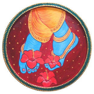 Krishna Abstract Painting