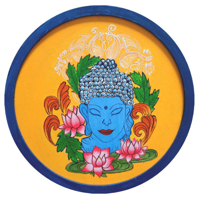 Lord Buddha Abstract Painting