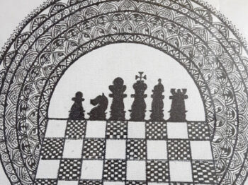 Chess Theme Mandala